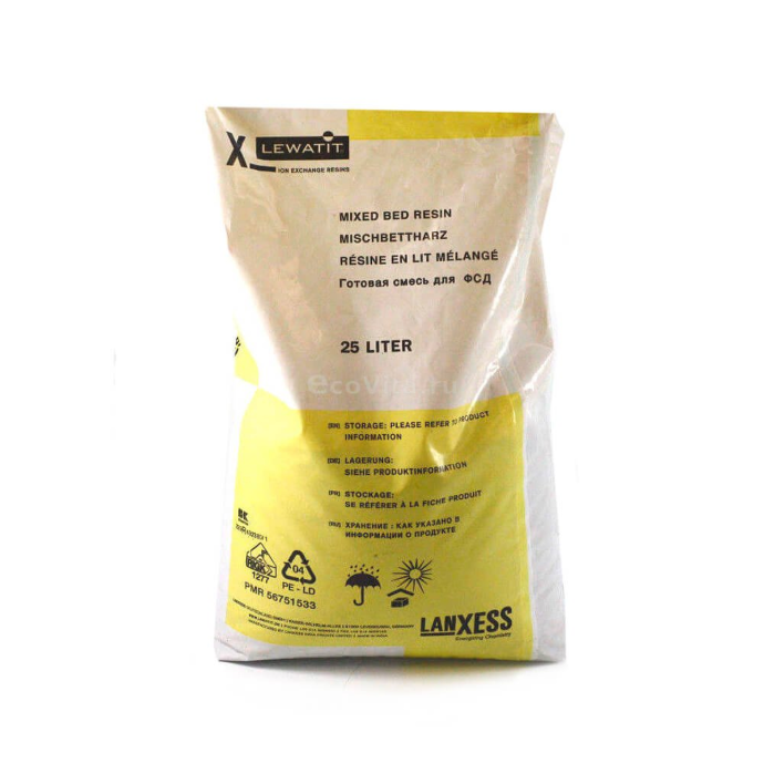 RESINA DE INTERCAMBIO IÓNICO ANIÓNICA TIPO II LEWATIT MONOPLUS M600 (SACO 25L) (copia)